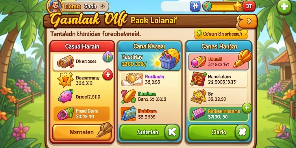 Level tantangan yang semakin sulit dan mendebarkan.